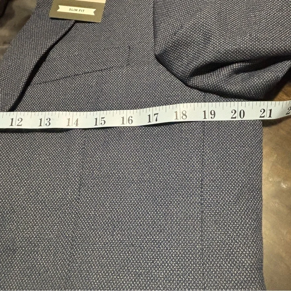 HAGGAR Sport Coat Slim Fit Blue Size 40 LONG